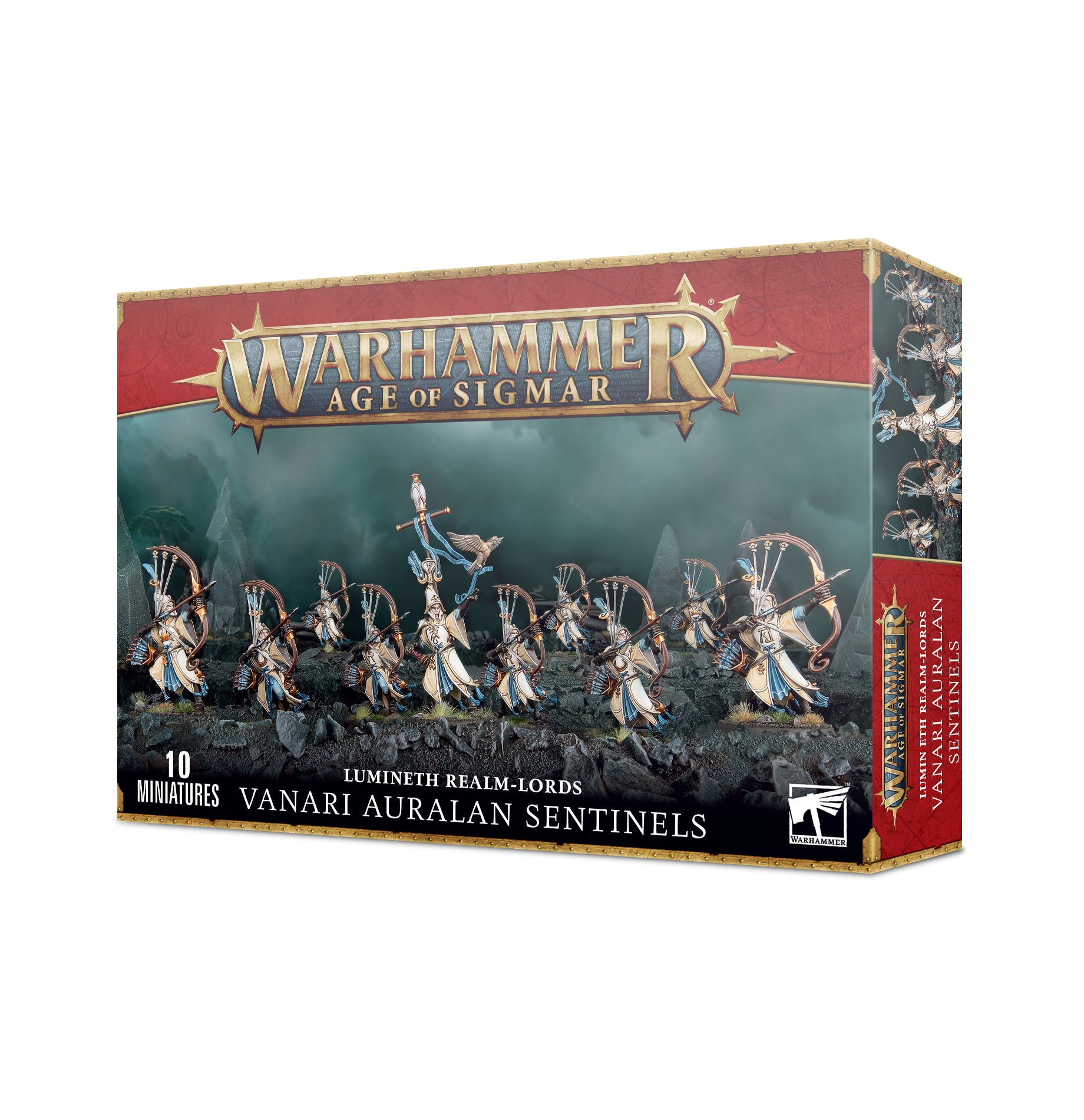 Age of Sigmar Lumineth Realm Lords: Vanari Auralan Sentinels Miniatures - Fantasy Wargaming Army for Tabletop Battles & Collectors