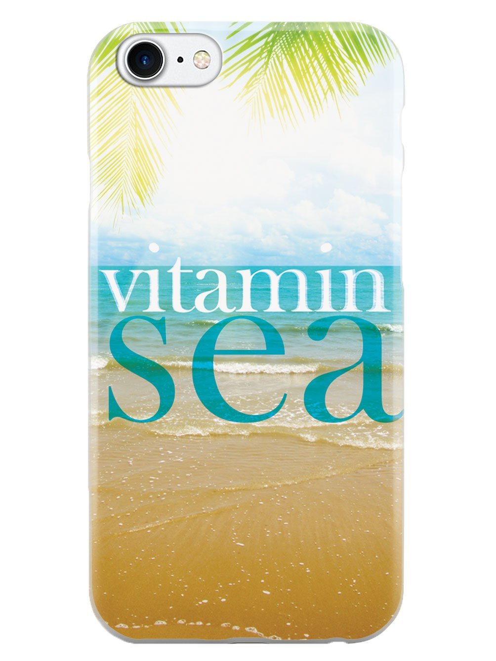 Inspired Cases - Shockproof iPhone 8 Case with 3D Textured Design - Slim Protective Cover for Apple iPhone 8 - Vitamin Sea White - Perfect for Outdoor Activities & Daily Use