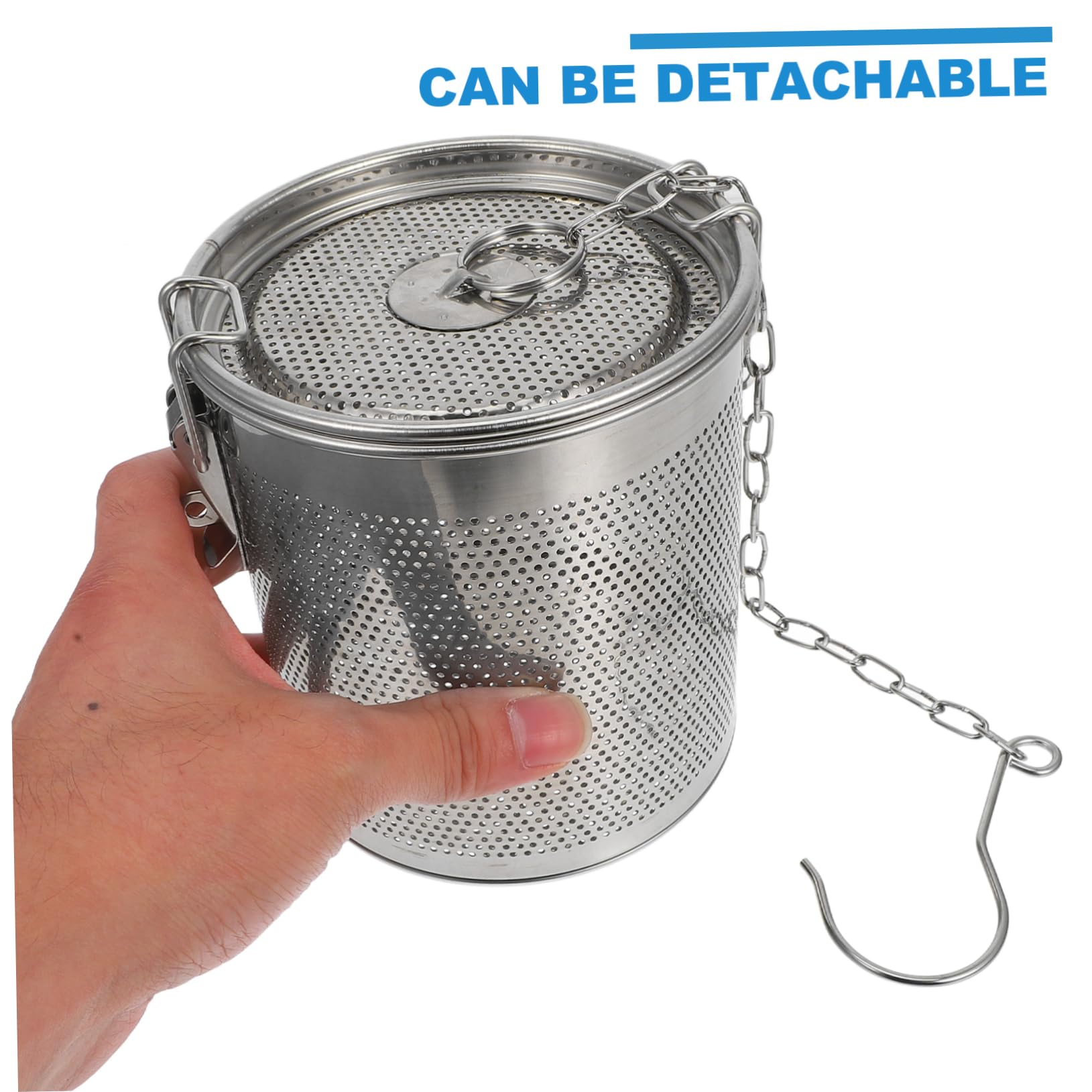 1pc Stainless Steel Spice Strainer Basket - Fine Mesh Brine Filter for Cooking, Canning & Pickling - Perfect for Herbs, Spices & Homemade Brine Solutions