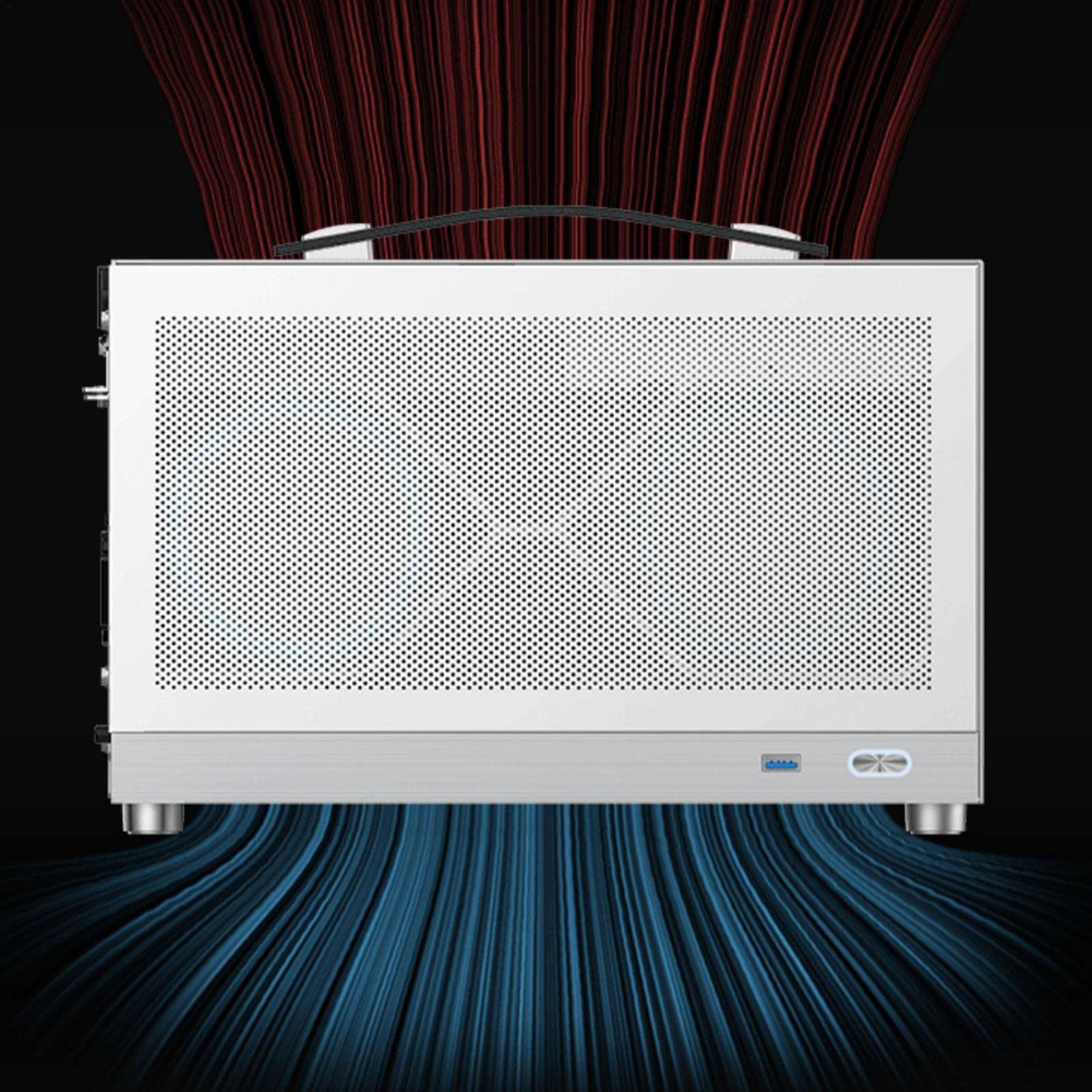 Fowybe ITX PC Case - Mini Slim Portable Computer Chassis with Thickened Design | Perfect for Compact Gaming Rigs, Home Theater PCs & Space-Saving Desktop Builds
