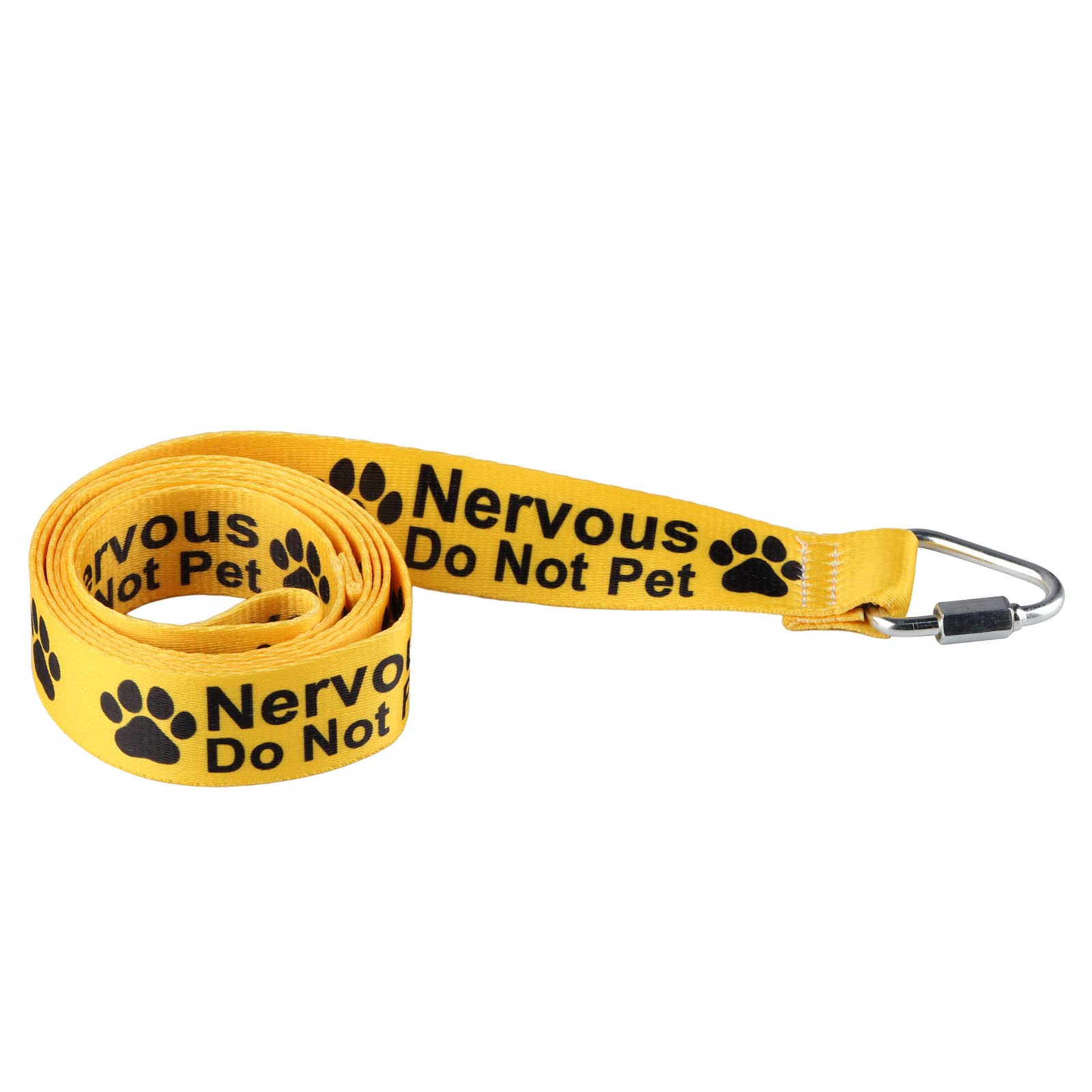 Funny Nervous Do Not Pet Dog Leash - Reflective Walking & Training Leash for Reactive Dogs - Perfect Gift for Dog Owners & Pet Lovers (Use for Walks, Training, or as a Cute Warning Leash in Public)