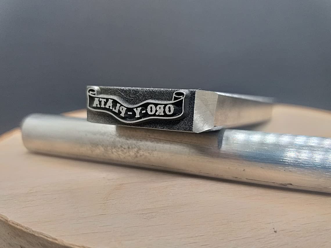 Custom Blacksmith & Knife Maker Steel Stamps - Personalized Logo Touchmark for Metalworking & Leather Crafts | Perfect for Branding Handmade Knives, Tools & Metal Art Projects
