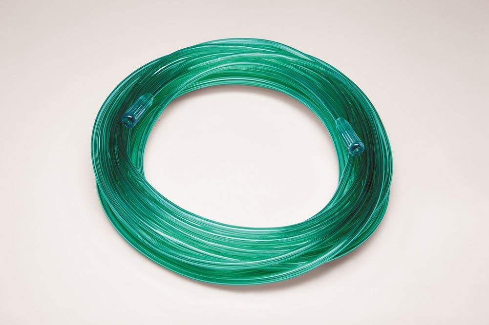 50 ft Oxygen Tubing - 3 Channel Medical Grade Green Oxygen Hose for Home & Hospital Use - Durable & Flexible Oxygen Supply Tube for Patients & Respiratory Therapy