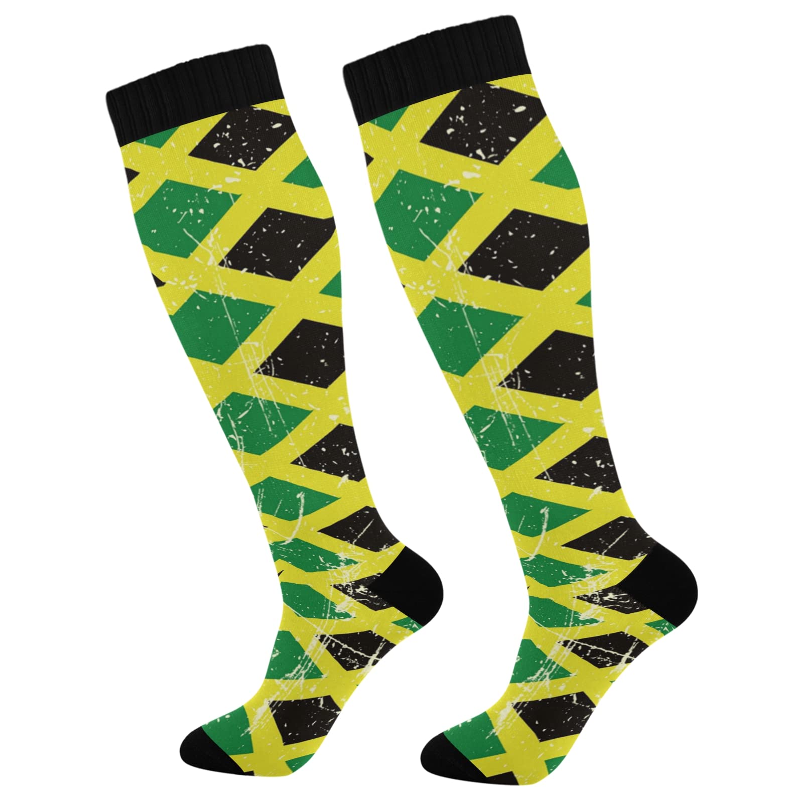 Best Compression Socks for Women & Men - Knee High Calf Support Socks (1 Pair) - Improve Circulation for Running, Travel & Work