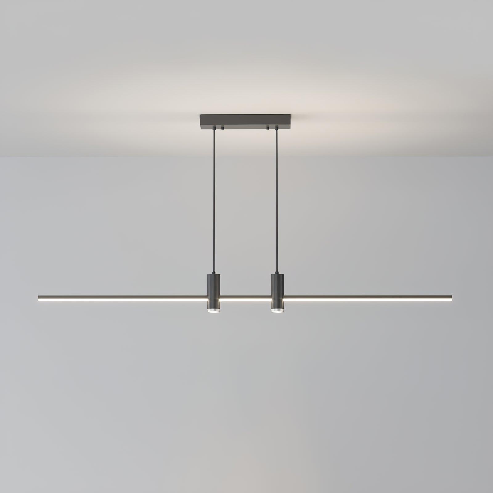 Modern Link Pendant Light - Adjustable Hanging Chandelier for Kitchen Island, Dining Room & Bedroom Lighting - Industrial Vintage Ceiling Fixture with Edison Bulbs