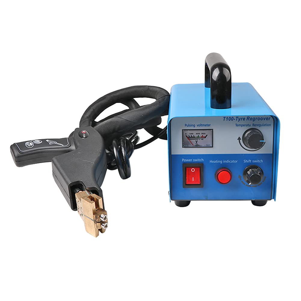 Professional 110V 400W Electric Tire Grooving Machine - Heated Iron Tire Groover Cutter with 20 Blades for Rubber & Tires | Perfect for Tire Repair Shops, Off-Road Vehicles & DIY Tire Maintenance