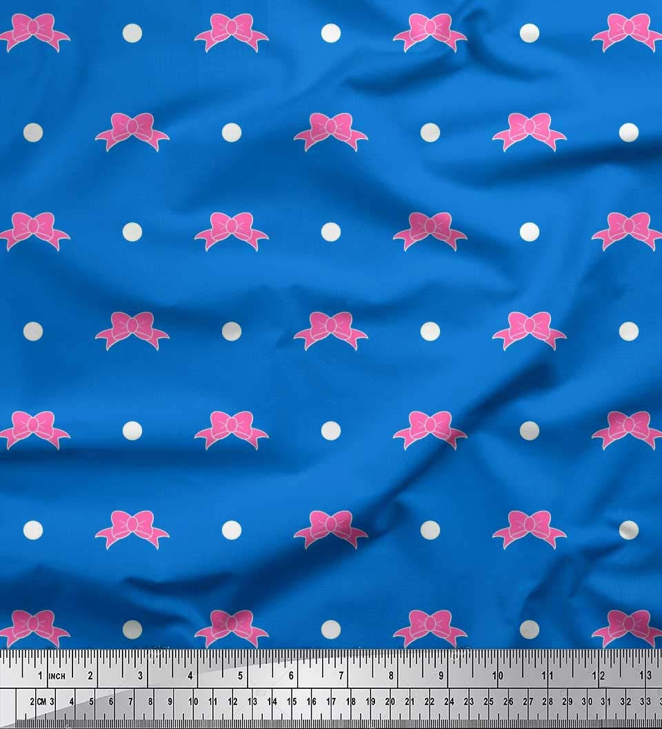 Soimoi Moss Georgette Brown Fabric by The Yard - 42 Inch Wide Dot & Floral Print Textile for Dresses, Blouses & DIY Fashion Projects - Soft Breathable Material for Women's Clothing & Home Decor