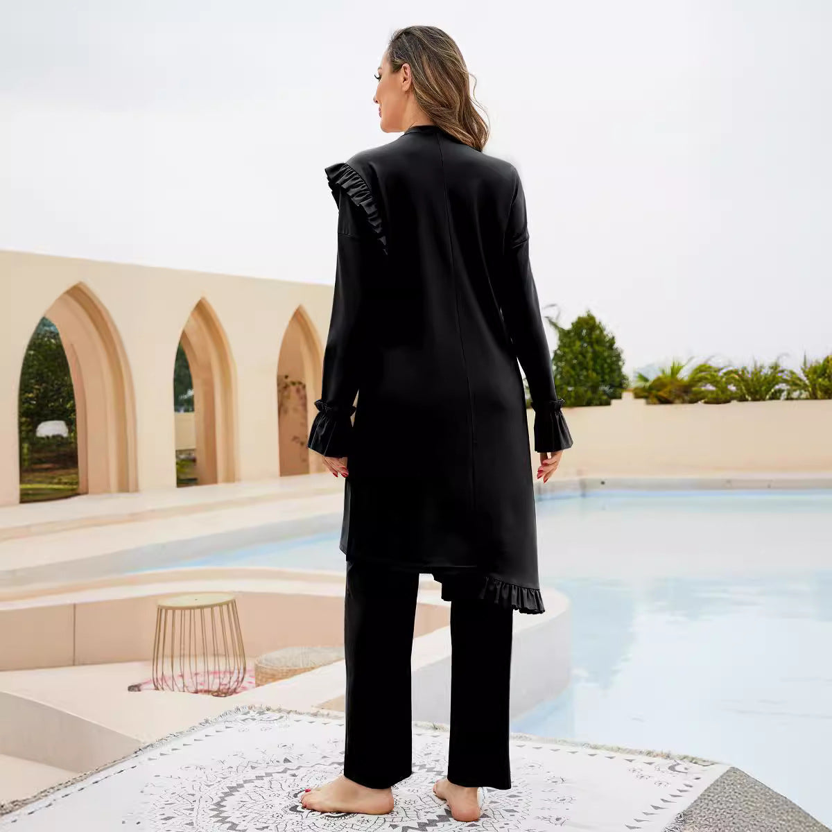 Premium Surf & Dive Burkini Swimsuit 3-Piece Set - Modest Swimwear for Women - Perfect for Beach, Pool & Water Sports