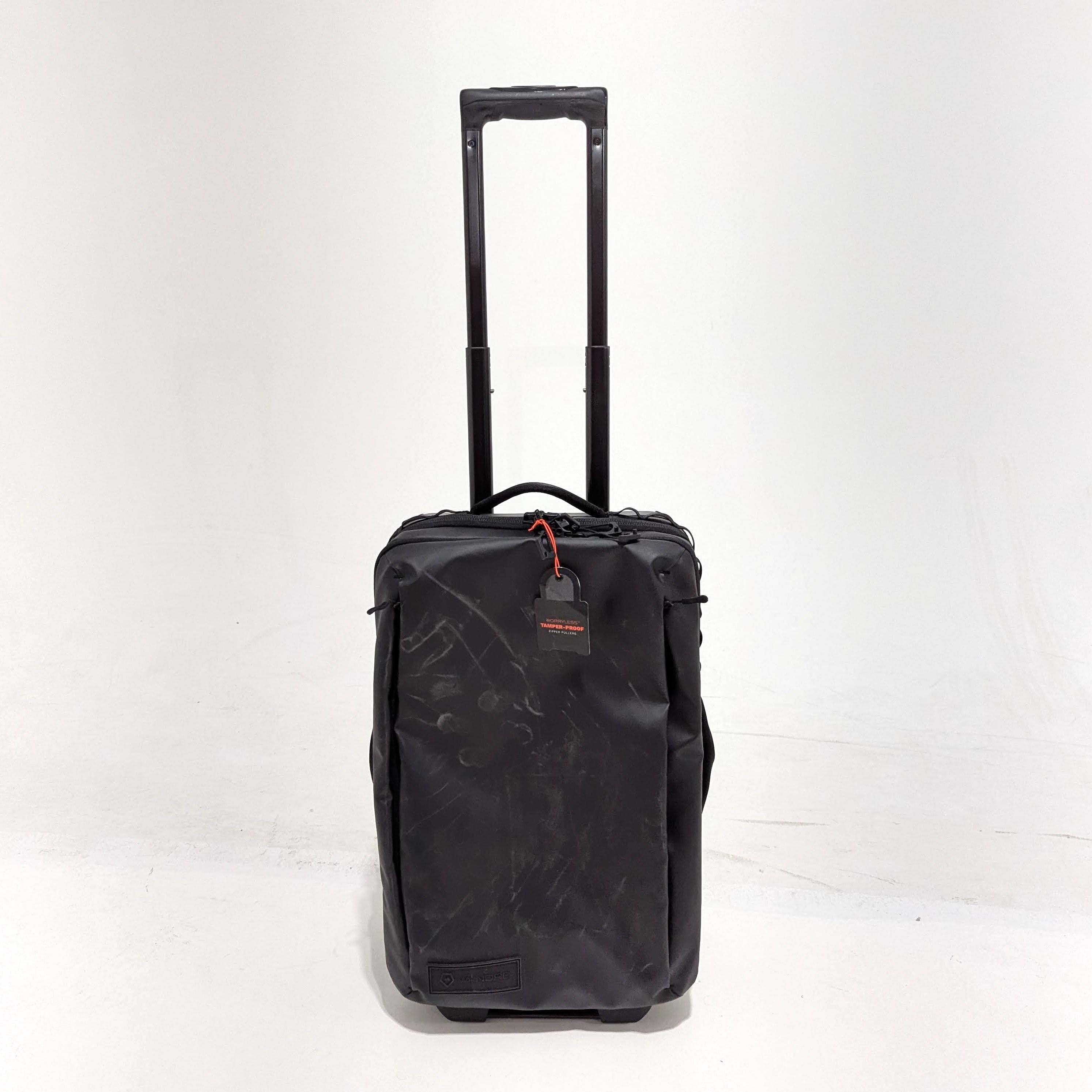 WANDRD Transit Carry On Roller Bag 40L - Black | Premium Used Luggage for Travel & Business Trips | Durable Spinner Suitcase with Smooth Wheels