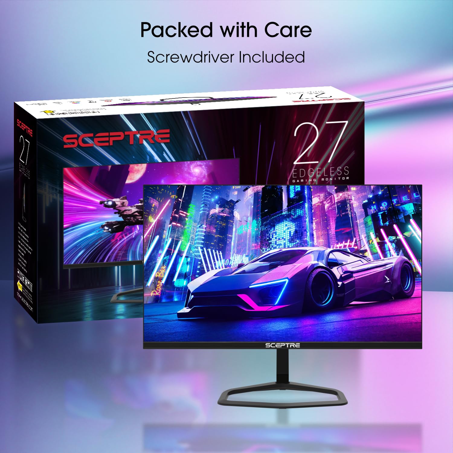 Sceptre 27 Inch 240Hz Gaming Monitor with AMD FreeSync Premium, HDMI & DisplayPort, Built-in Speakers - Machine Black (FWD240 Series 2024) | Ultra-Smooth Gameplay for Esports & Competitive Gaming