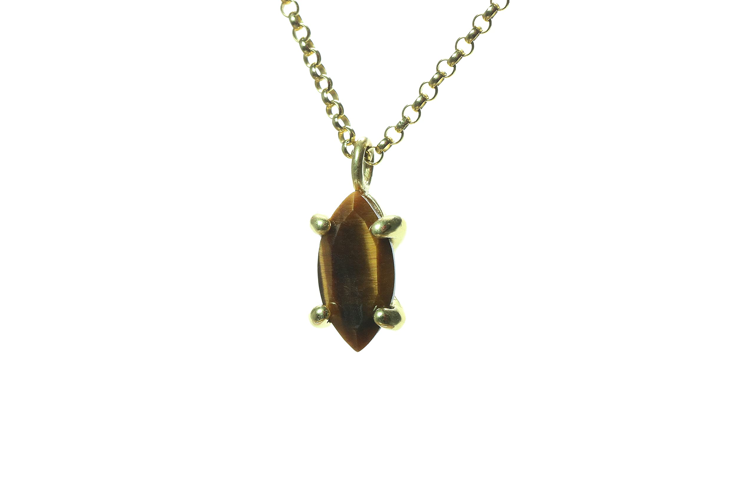 Tiger Eye Anemone Necklace - Handmade Jewelry for Women - Wedding & Birthday Gift - Elegant Box
