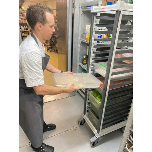 Cambro UPRPSF Camshelving Pan Stop for Full Size Ultimate Sheet Pan Rack - Durable Kitchen Organizer for Commercial Baking & Food Storage