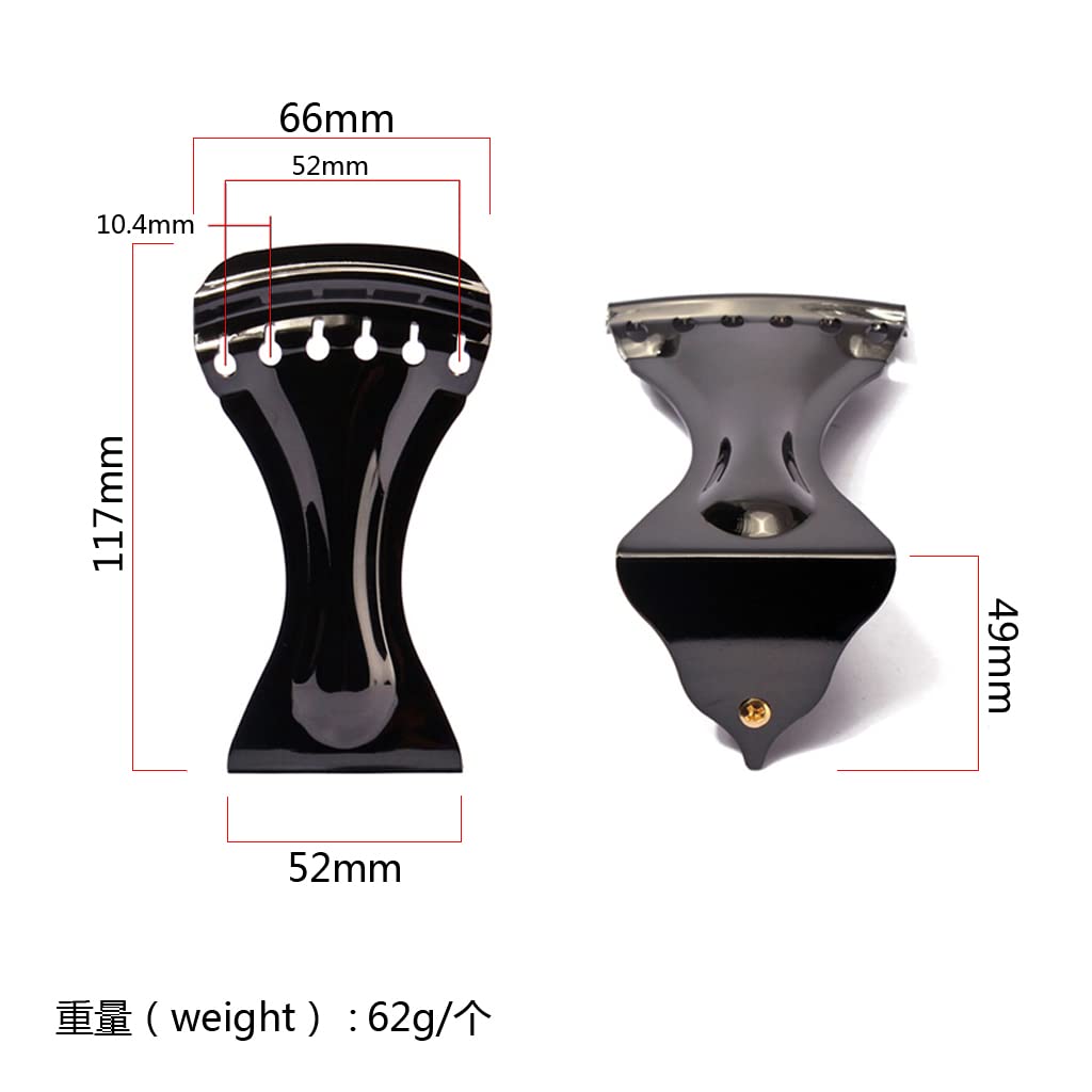 6-String Dobro Tailpiece Replacement - Black Guitar Accessory for Dobro Style Resonator Guitars | Perfect for Blues, Country & Slide Guitar Players