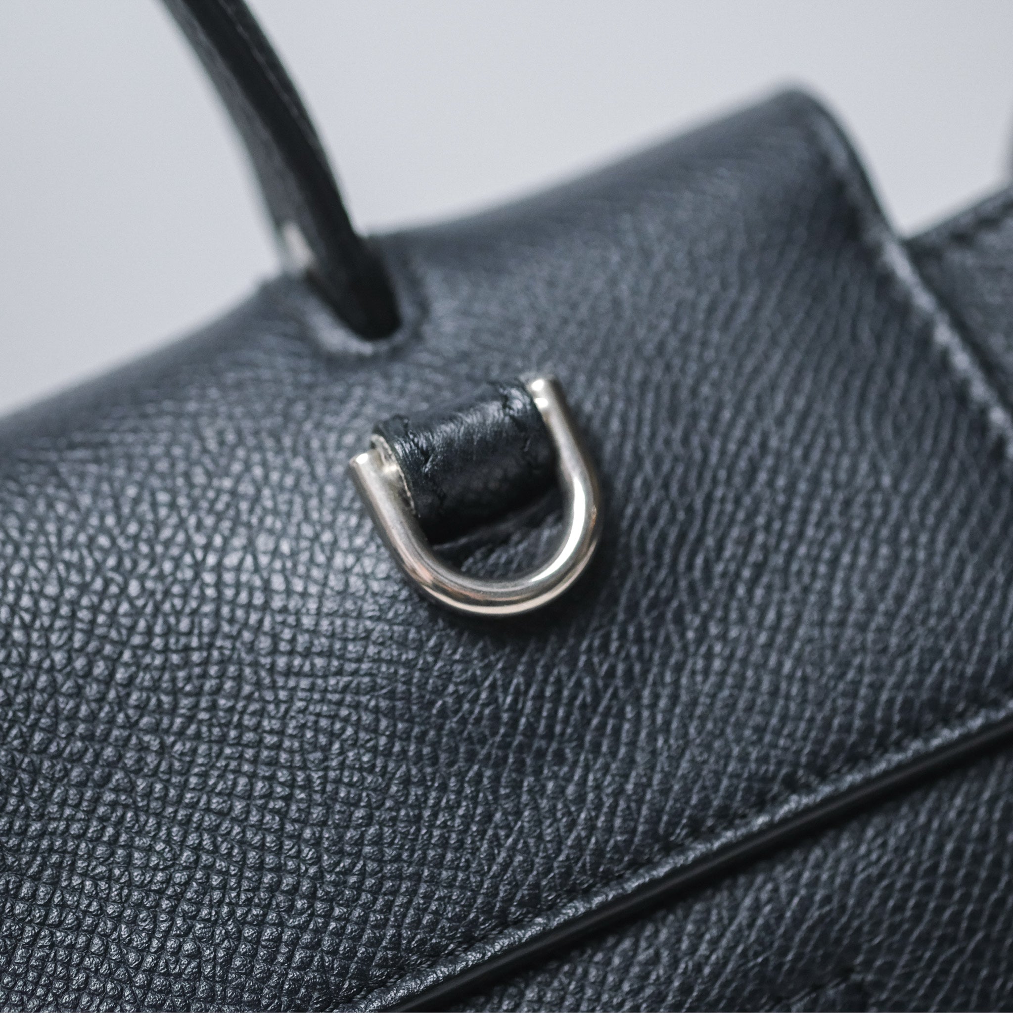 Celine Mini Belt Bag in Navy Grained Calfskin with Silver Hardware - Perfect for Everyday Use, Travel & Casual Outings