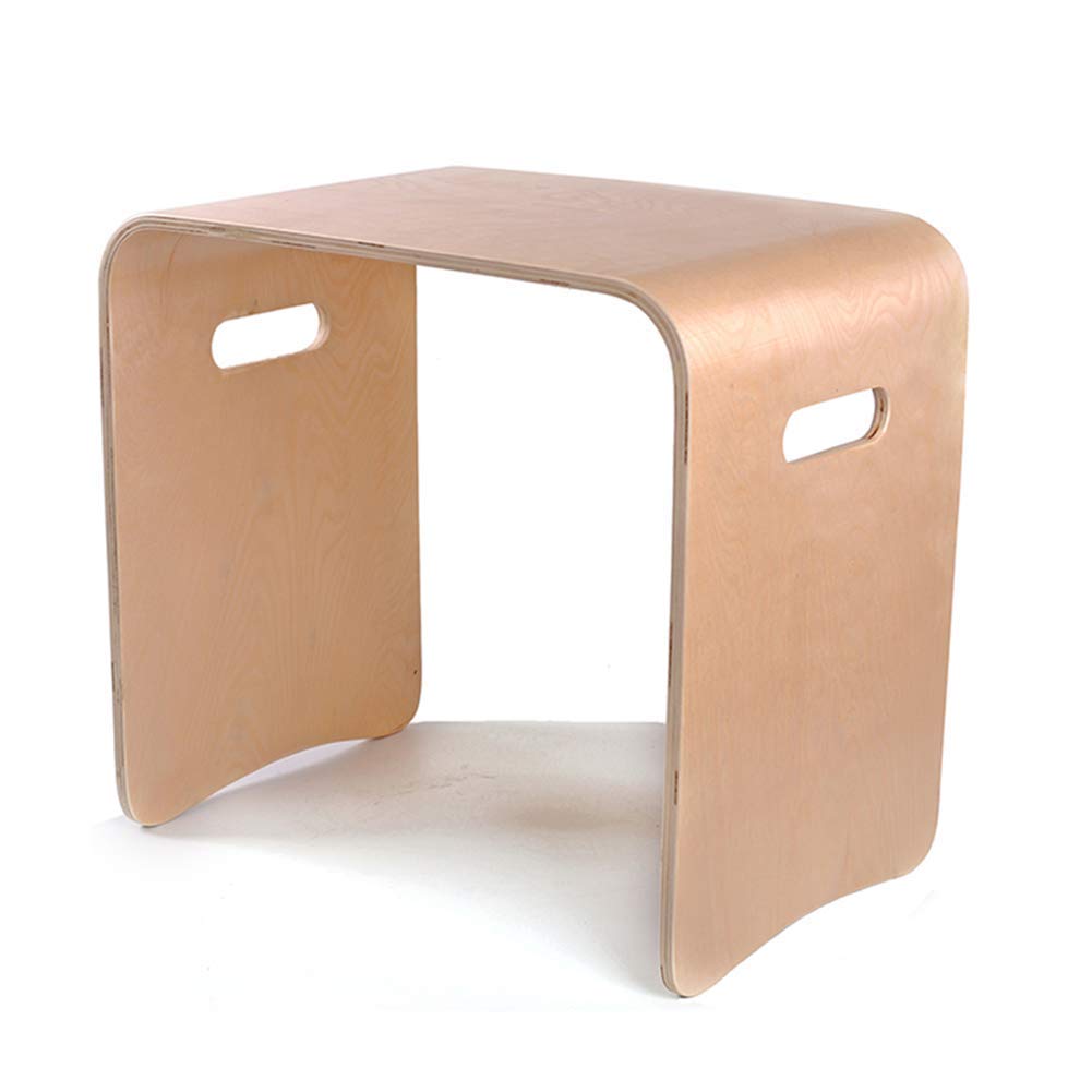 DYPXG Multifunctional Wooden Step Stool - Foldable Footstool, Shower Stool, Bedside Step Stool for Home, Beauty Salon & Bathroom - Perfect for Changing Shoes, Reaching High Shelves & Relaxing Feet