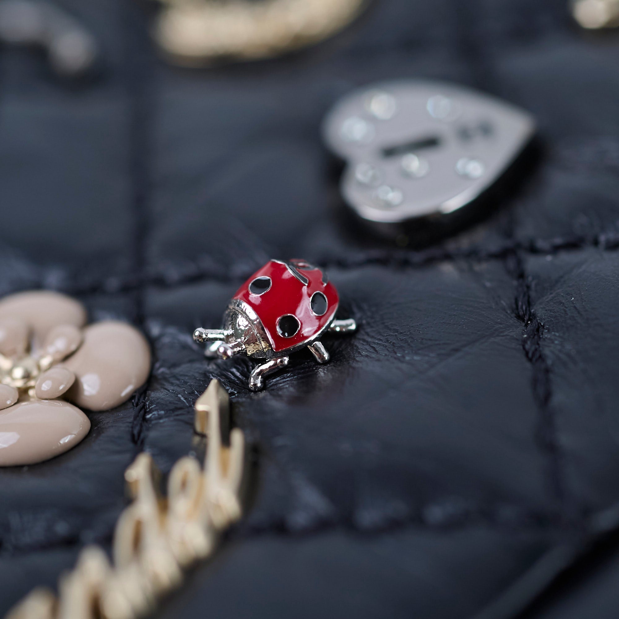Chanel Reissue 2.55 Lucky Charms Small Black Leather Flap Bag 24 Series - Luxury Designer Handbag for Women, Perfect for Evening Events & Special Occasions