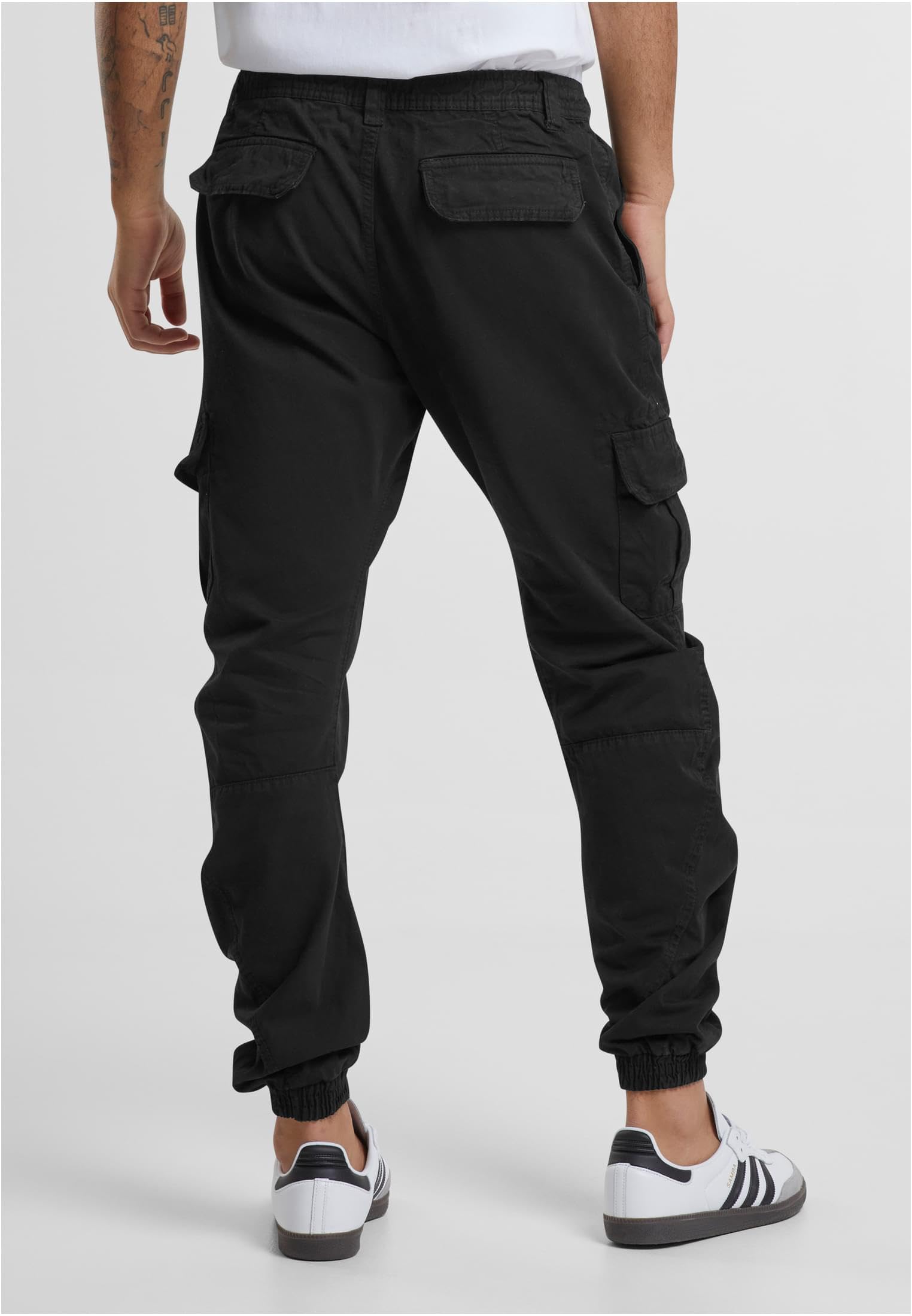 Men's Cargo Jogger Pants TB1268 - Black Large Size | Tactical Workout Pants for Hiking, Gym & Casual Wear