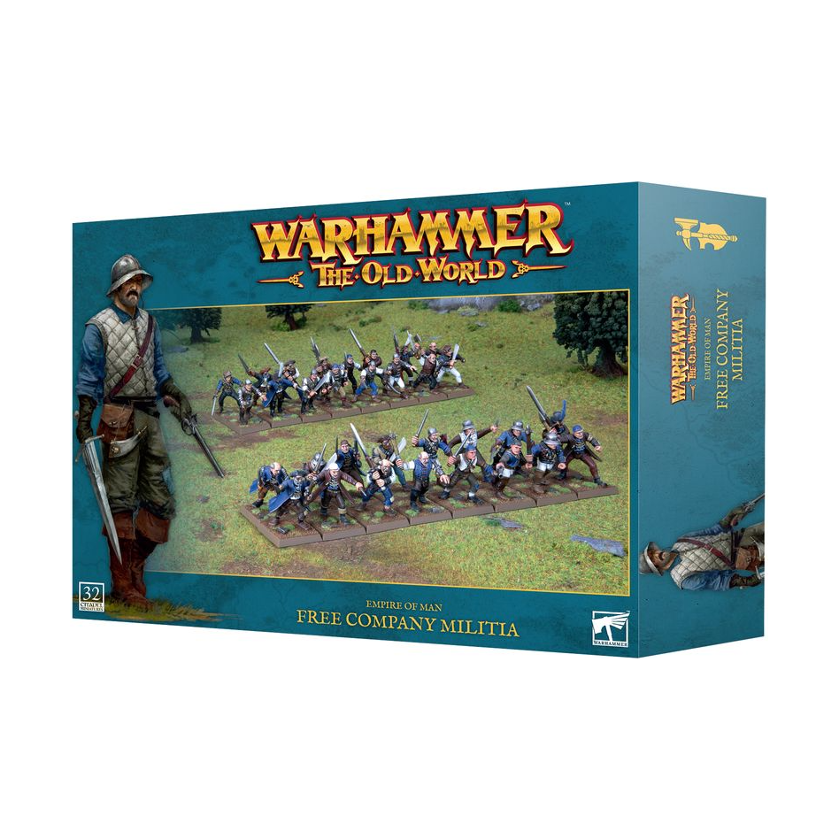 Empire of Man Free Company Militia - Medieval Wargaming Miniatures for Tabletop Strategy Games | Perfect for Warhammer & Historical Battles