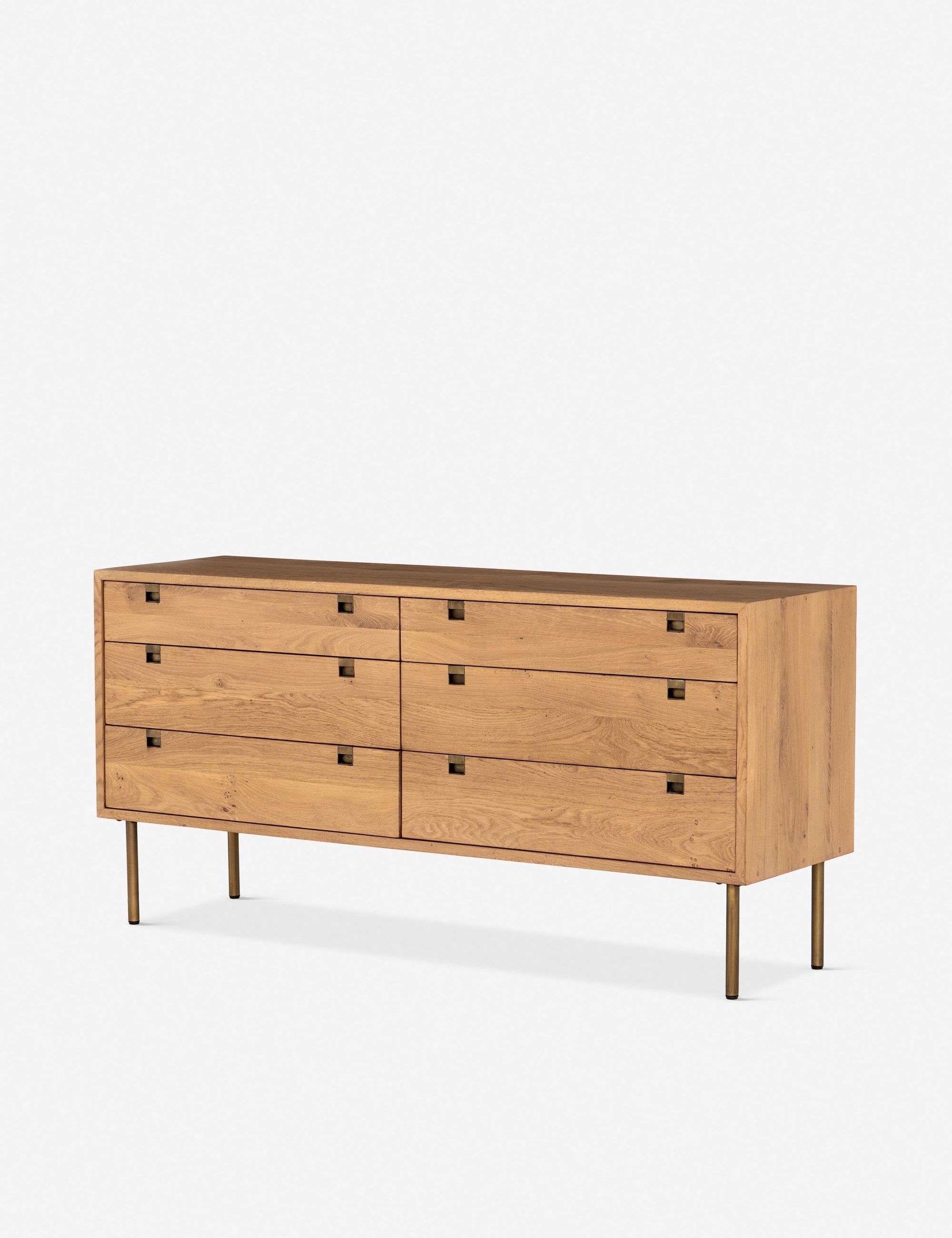 Karma 6 Drawer Dresser - Modern Wooden Chest of Drawers for Bedroom Storage & Organization | Perfect for Clothes, Linens, and Home Decor