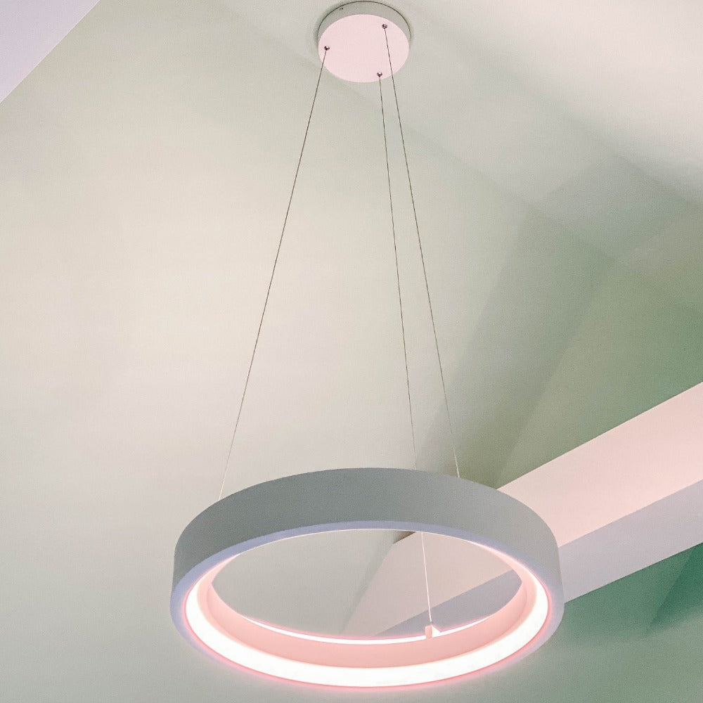ET2 iCorona Modern LED Pendant Light - Energy Efficient Hanging Fixture for Dining Room, Kitchen Island & Living Room Decor