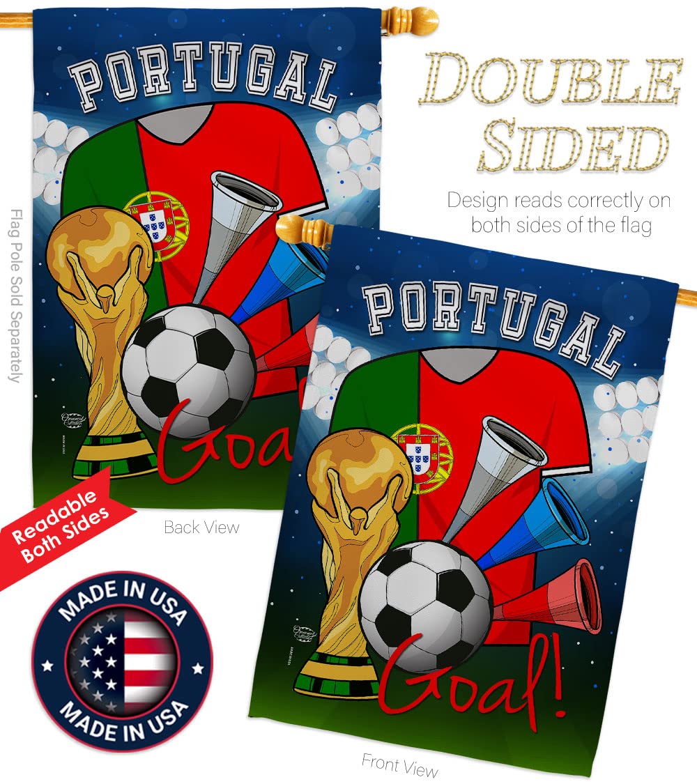 Portugal Flag Banner - Indoor Outdoor Soccer Decor for Fans & FIFA Gifts