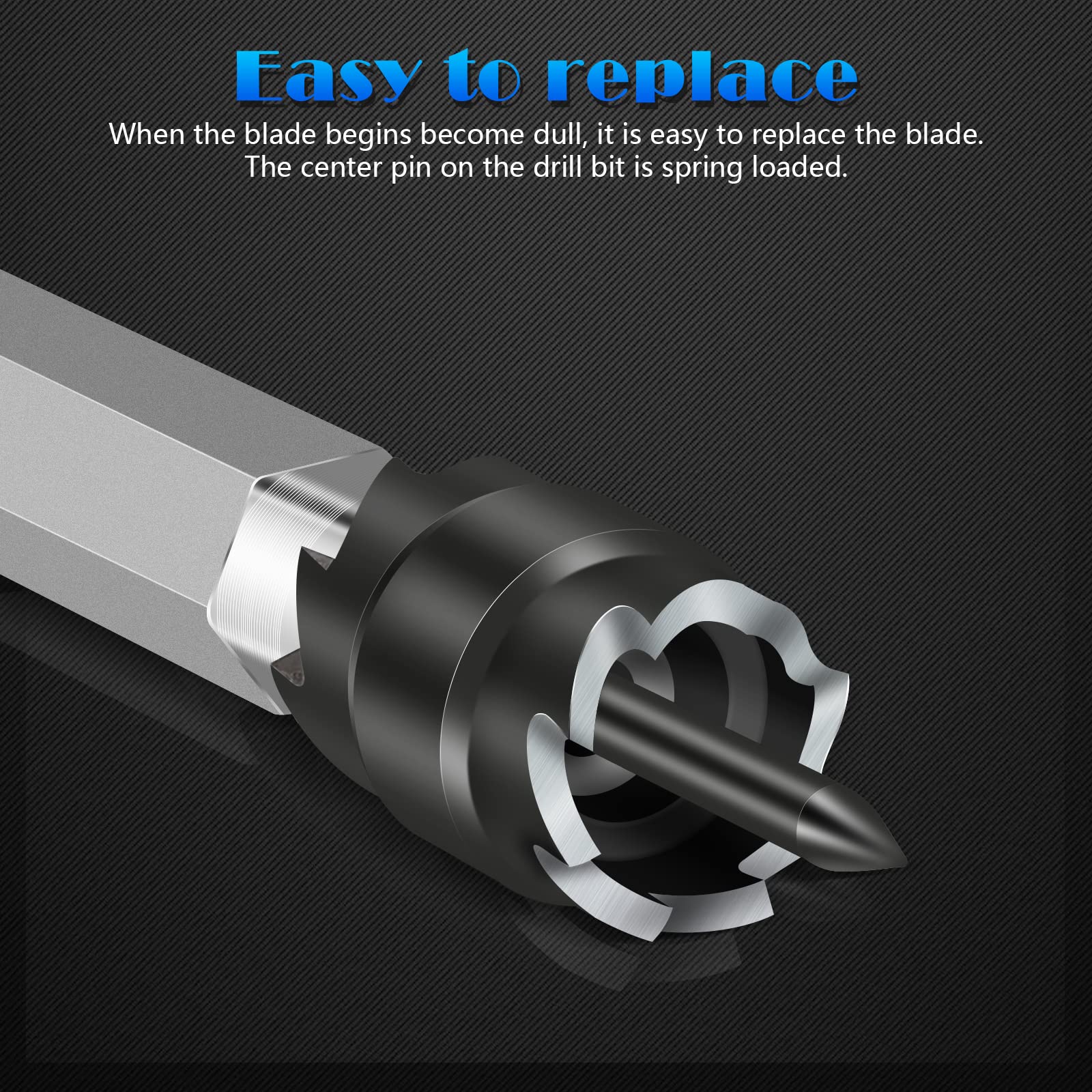 15PCS Rotary Spot Weld Cutter Set - Double Sided HSS Drill Bits, 3/8