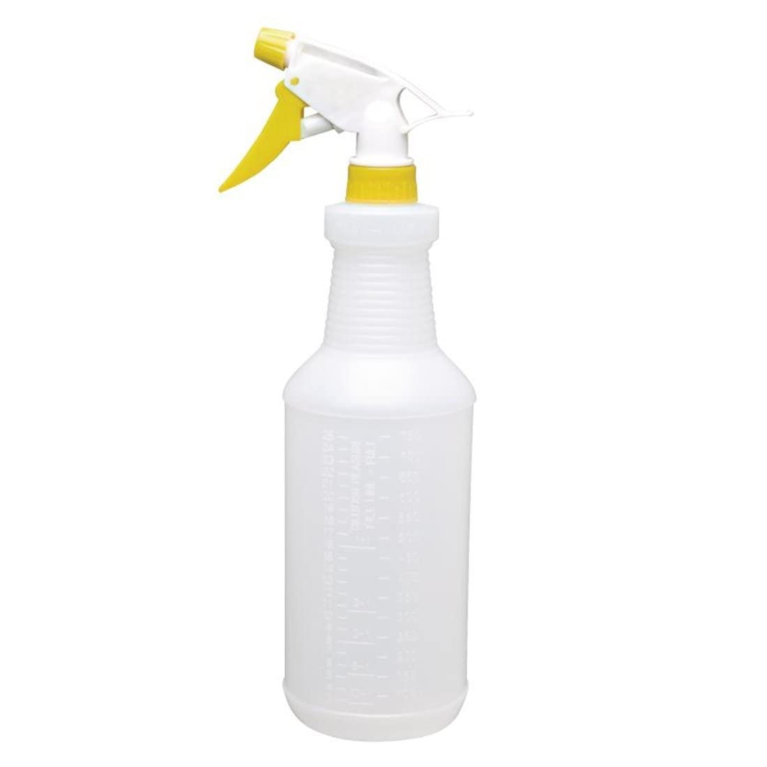CD816 Color Coded Spray Bottles - Yellow (12oz/350ml) for Cleaning, Gardening & Hair Styling | Durable Plastic Sprayer for Home, Salon & Workshop Use