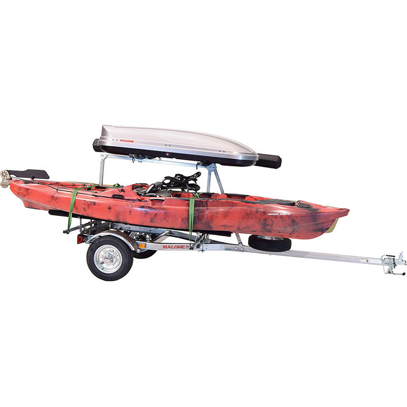 Malone MicroSport LowBed 2 Bunk Style Kayak Trailer - 2-Tier Design for Secure Transport | Perfect for Road Trips & Water Adventures