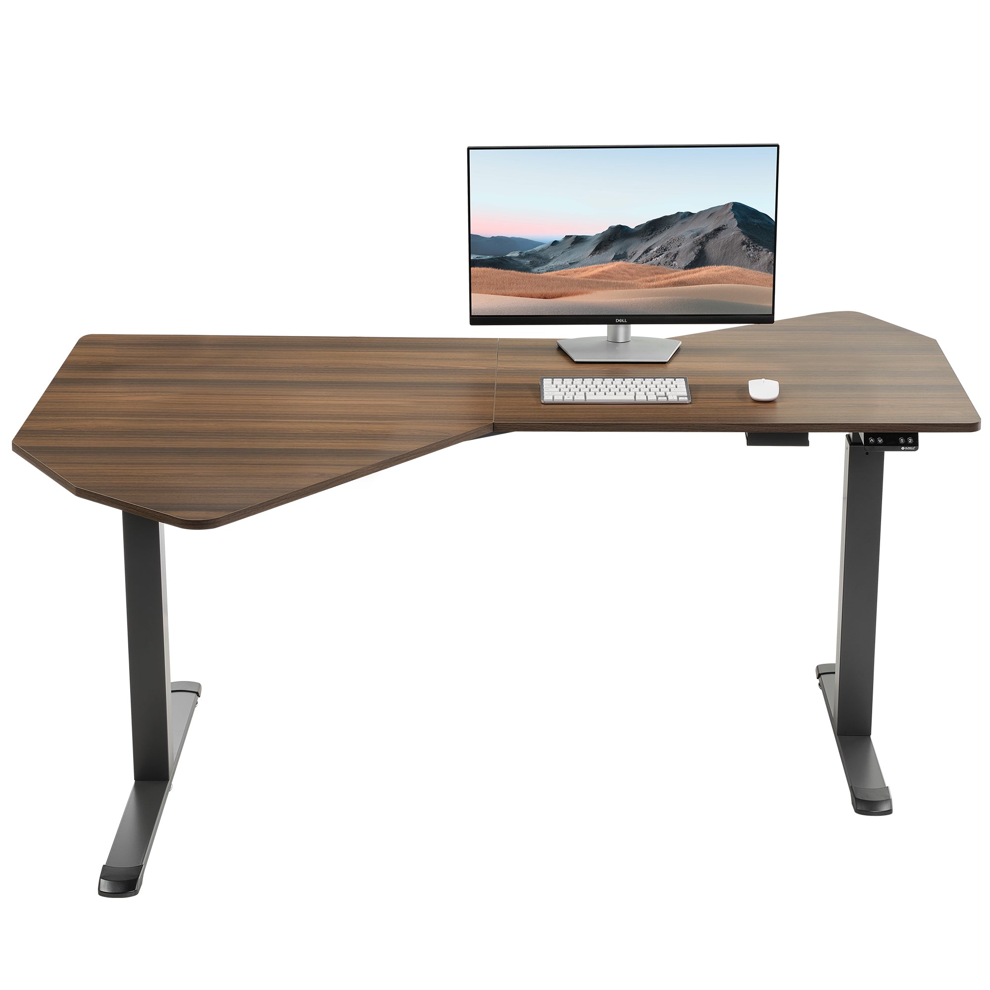 Adjustable Height Standing Desk 70x46 Inches - Electric Ergonomic Office Desk for Home & Work, Perfect for Remote Work & Small Spaces