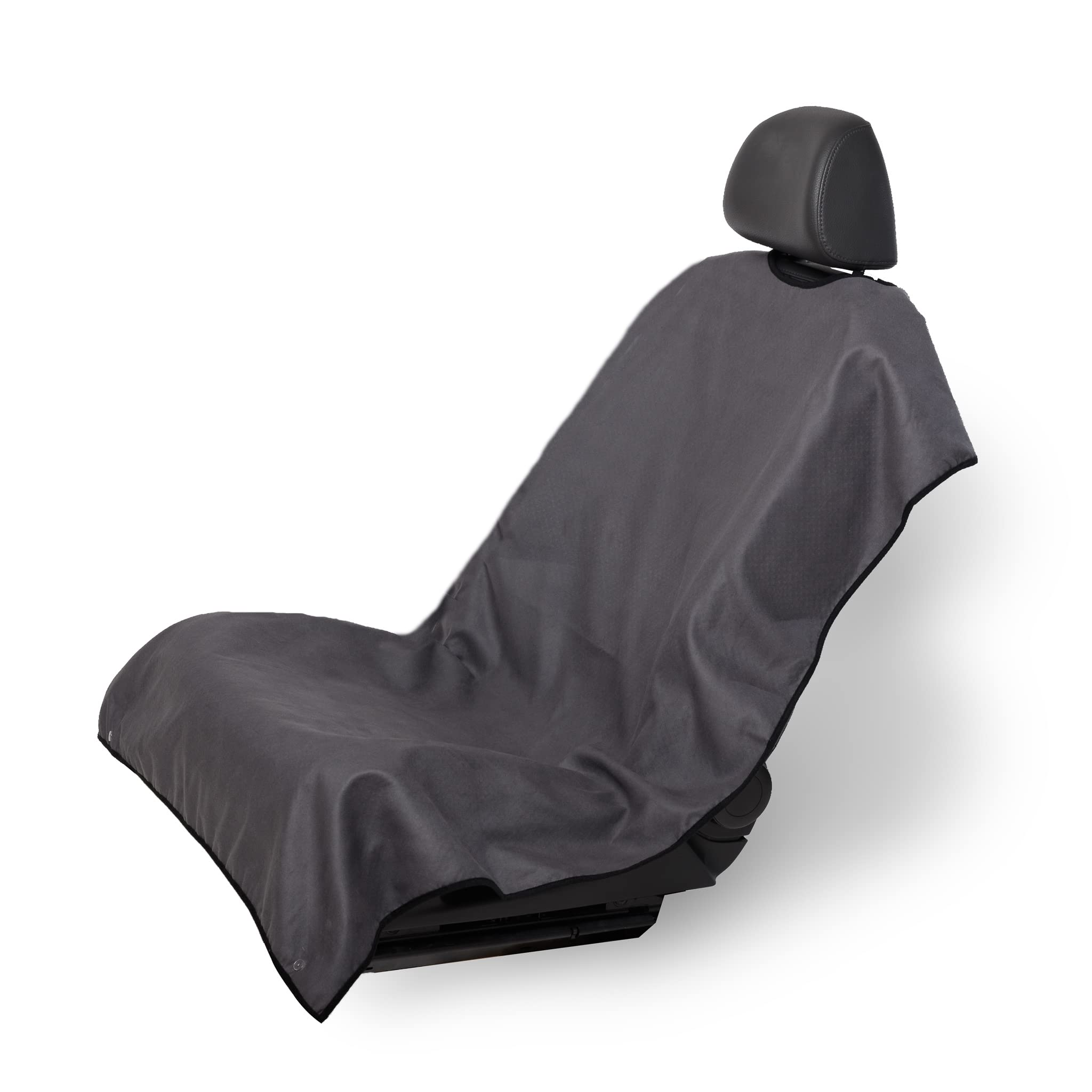Premium Universal Car Seat Cover for Leather & Cloth Seats - Anti-Slip Bucket Seat Protector Fits Auto, SUV & Truck - Machine Washable & Dryable (Gray) - Perfect for Daily Commute, Road Trips & Pet Protection