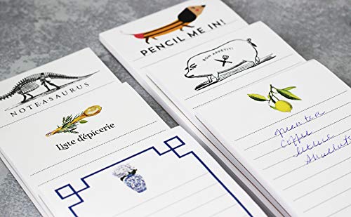 Nancy Nikko Japanese Themed Shopping List Refrigerator Notepads - Set of 2 Magnetic Pads - Made in USA - Perfect for Kitchen Grocery Lists & Reminders