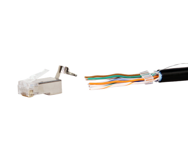 Premium CAT6A/CAT7 Shielded RJ45 Ethernet Connector - Under 8mm OD for High-Speed Networking, Gaming & Data Centers