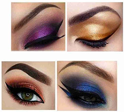 Elecsera 12 Color Glitter Shimmer Eyeshadow Palette with 4 Color Blusher Kit - Professional Face Makeup Set for Day & Night Looks, Party & Special Occasions