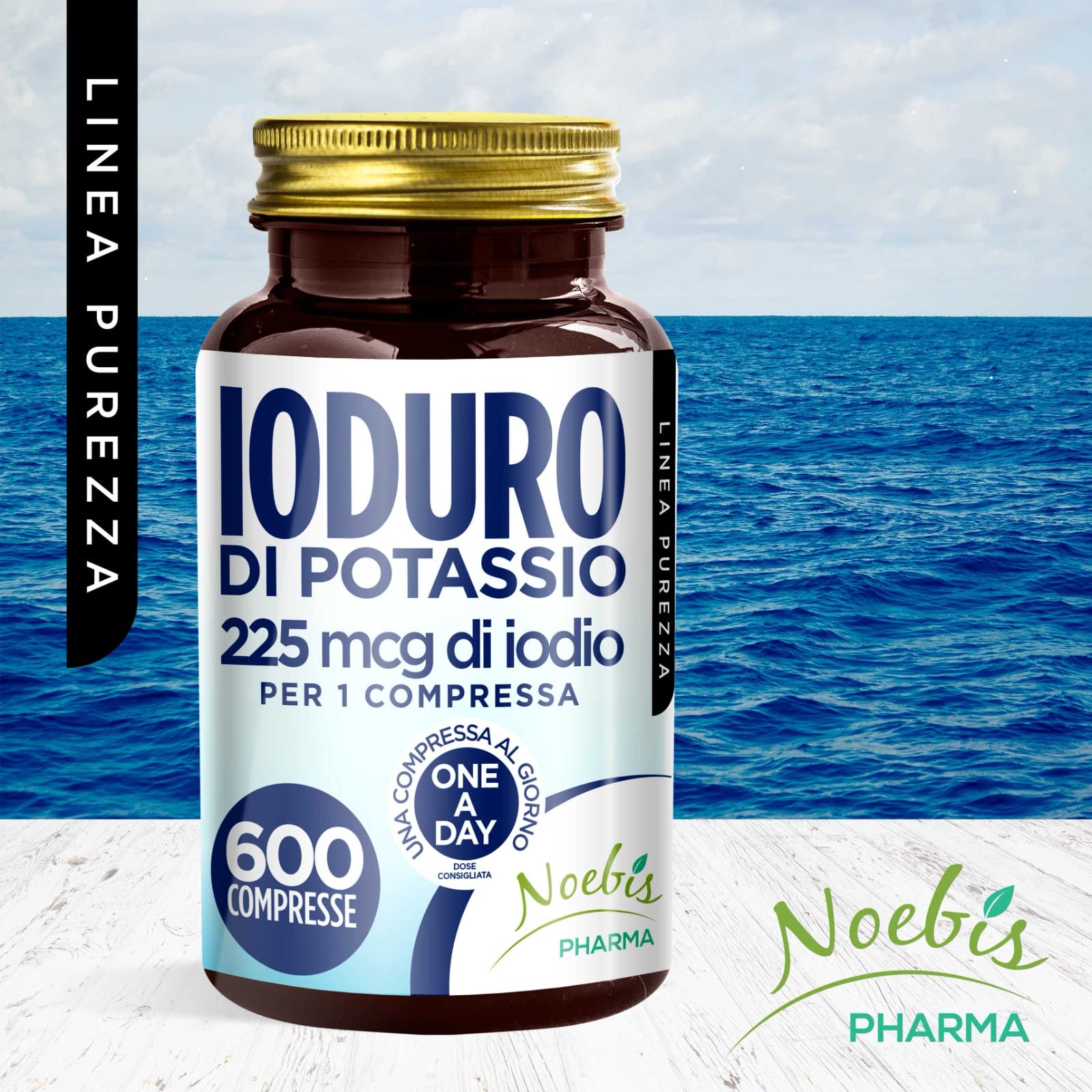 Potassium Iodide 2400 Tablets (225 mcg Iodine per Tablet) | Long-Term Emergency Supply | Radiation Protection & Thyroid Support for Survival Kits, Nuclear Preparedness & First Aid