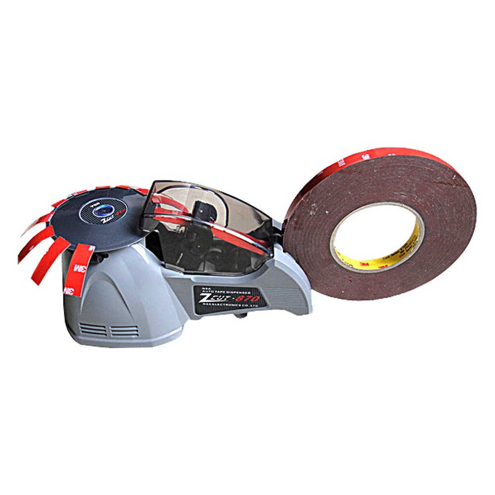 NSA Automatic Tape Dispenser - Heavy Duty Desktop Tape Cutter for Office, Warehouse & Shipping | Fits Multiple Users | Works with Sellotape & Packing Tape | Perfect for Packaging, Moving & Crafts (ZCUT-870)