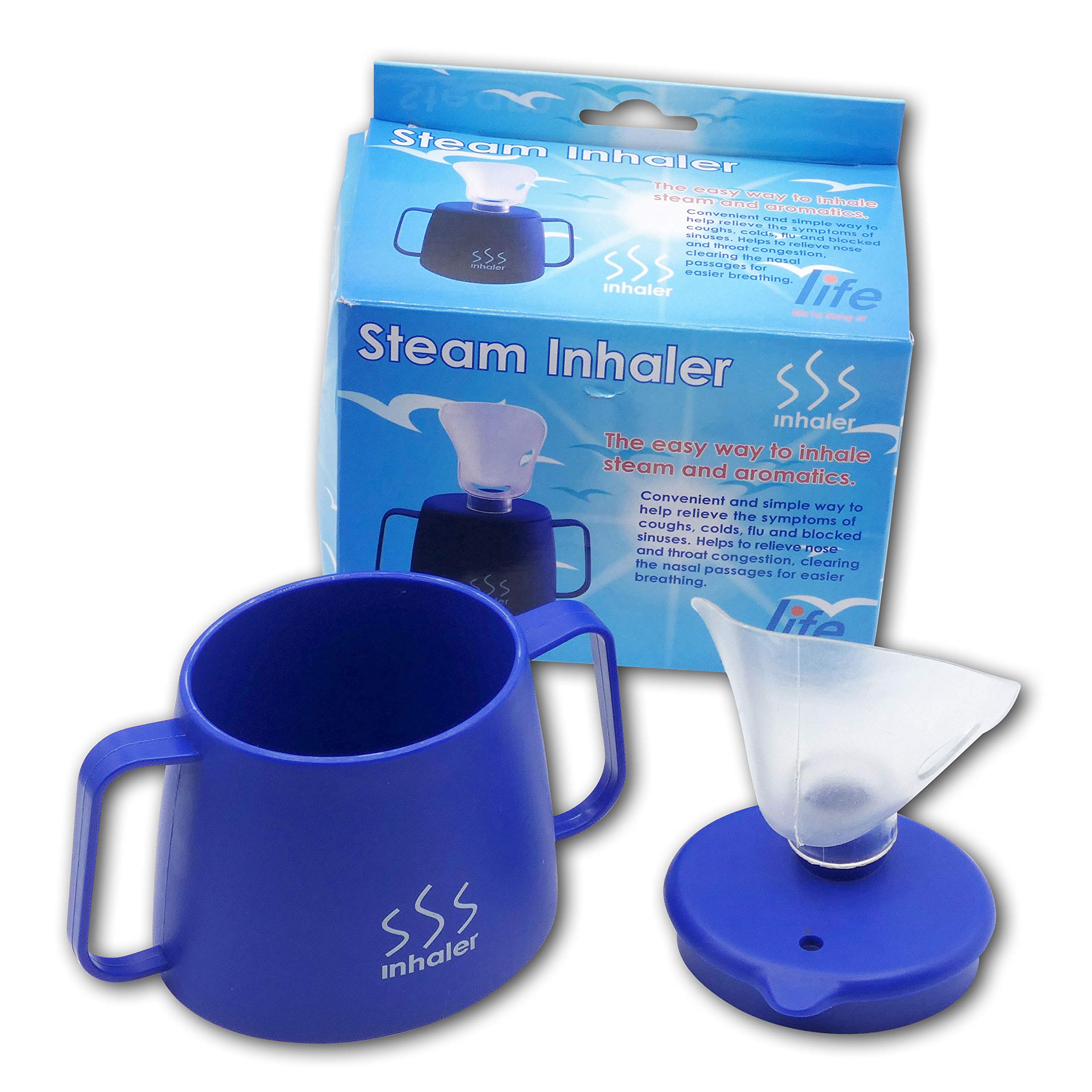 Life Healthcare Steam Inhaler Cup - Portable & Easy to Use for Sinus Relief, Cold & Flu Symptoms, Nasal Congestion - Safe for Adults & Kids (143g) | Perfect for Home Use, Travel & Respiratory Therapy