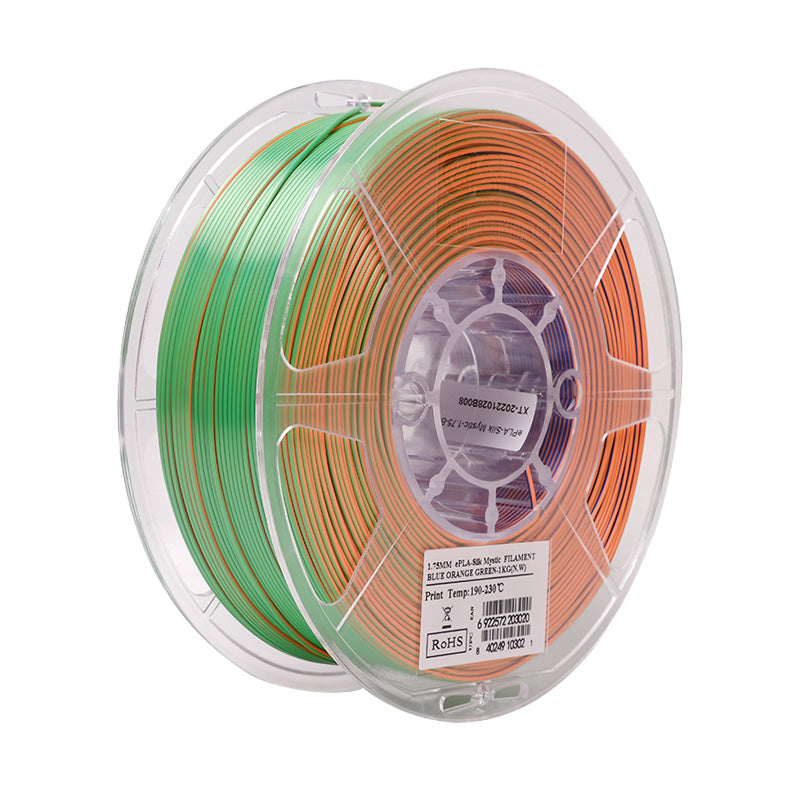 eSun ePLA Silk Mystic 3D Printer Filament 1.75mm 1kg Spool - Premium Shiny Silk PLA Filament for Smooth 3D Printing, Perfect for Cosplay Props, Jewelry & Home Decor
