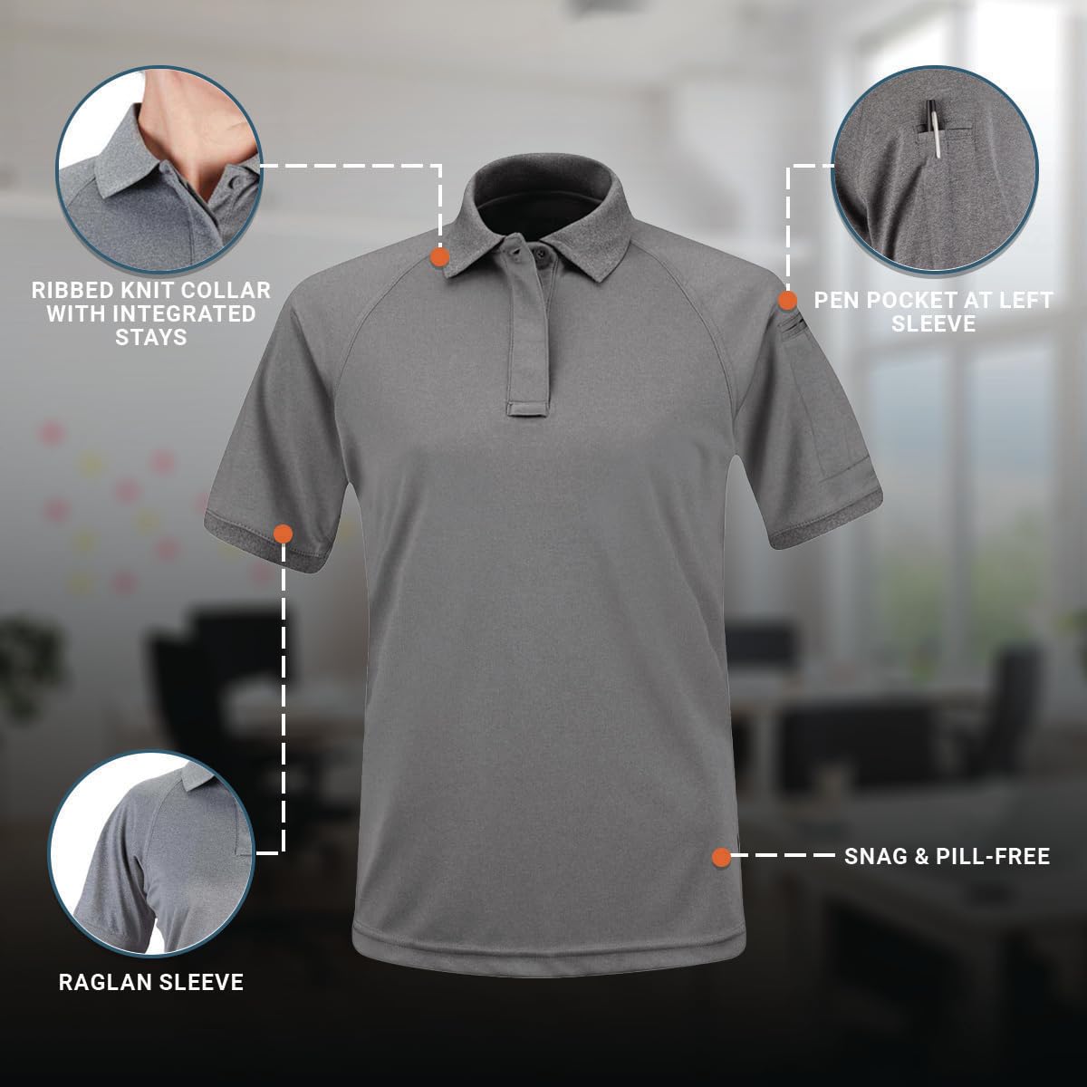 Propper Women's Snag-Free Short Sleeve Polo Shirt - Comfortable & Durable for Work, Golf & Outdoor Activities