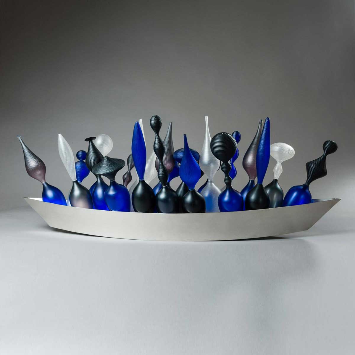 Handmade Winter Free Blown Glass Sculpture - Elegant Home Decor for Holiday & Christmas Display