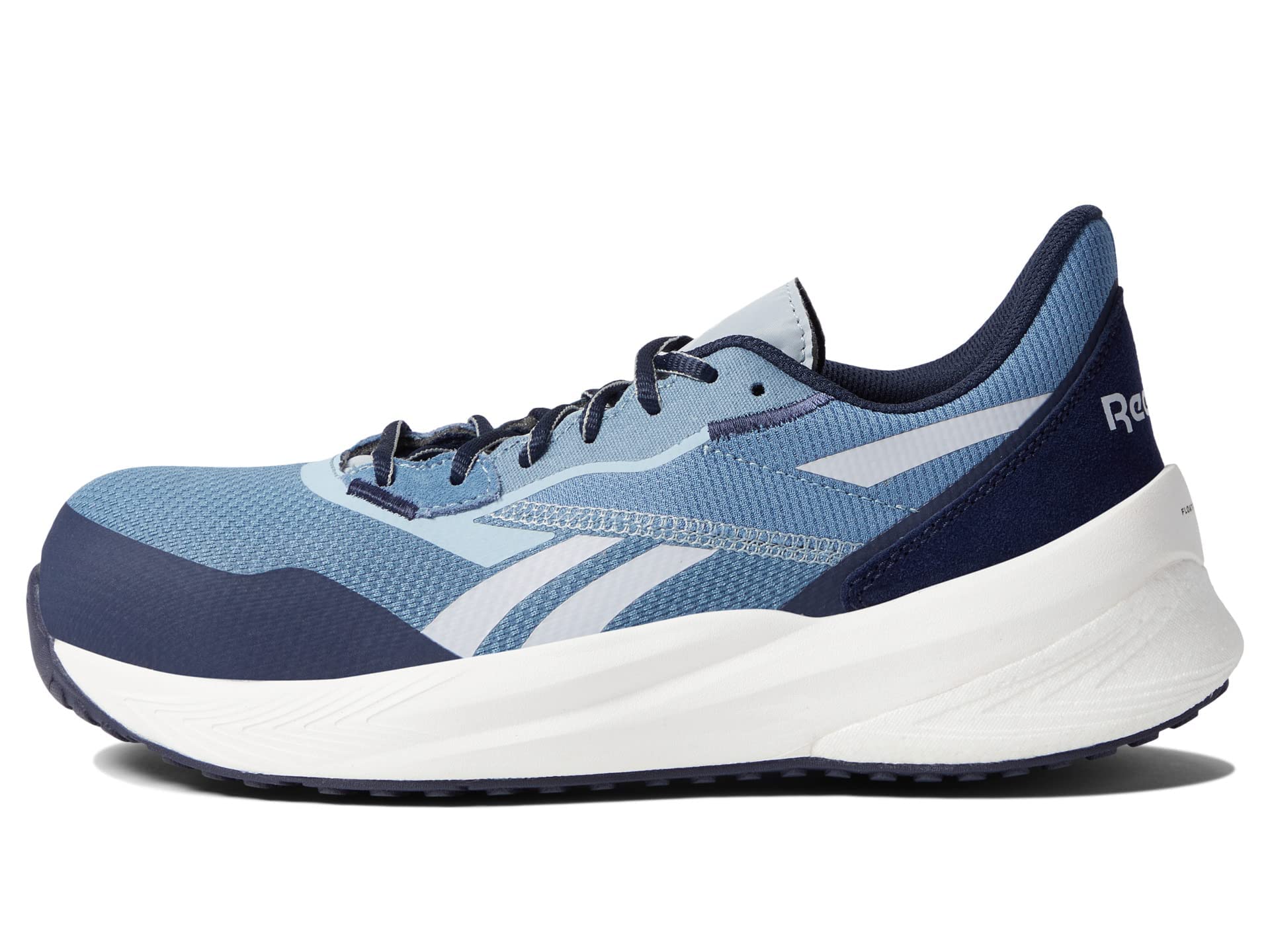 Reebok Women's Rb517 Floatride Energy Daily Work Athletic Composite Toe Shoes - Lightweight Safety Shoes for Women with Cushioned Support - Perfect for Construction, Warehouse & Industrial Work (Blue)