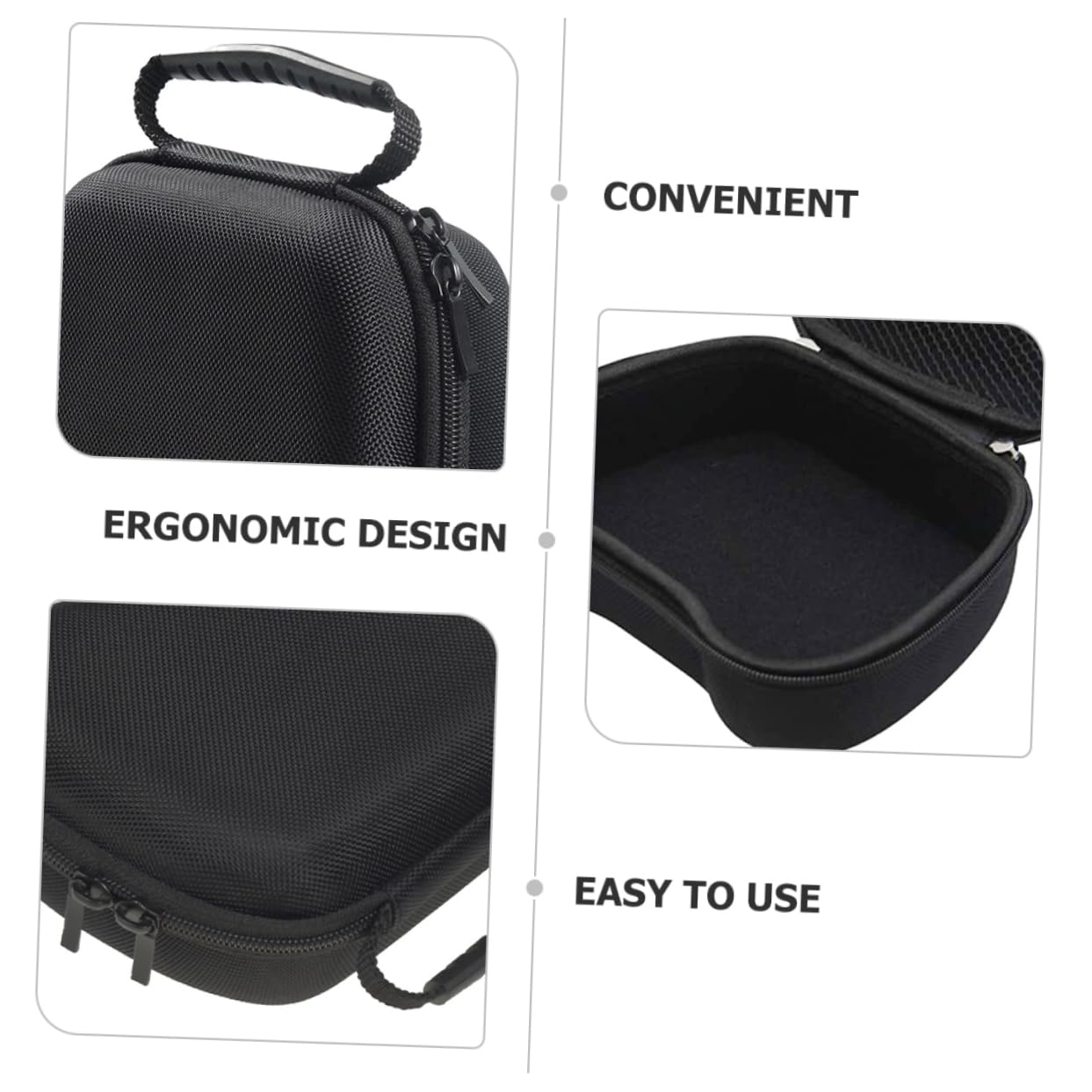ARTIBETTER Controller Storage Case - Durable Oxford Cloth with EVA & Velour Lining for PS5/Xbox/Switch Pro Controllers - Travel-Friendly Protective Carrying Pouch for Gaming Accessories at Home or On-The-Go