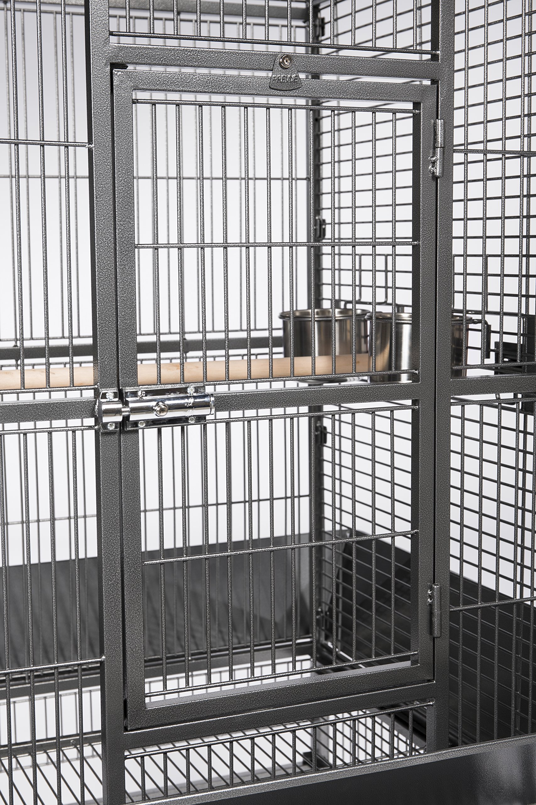 Prevue Pet Products 34521 Large Black Hammertone Bird Cage - Spacious Home for Parrots, Cockatiels & Conures - Perfect for Living Rooms, Bedrooms & Outdoor Use