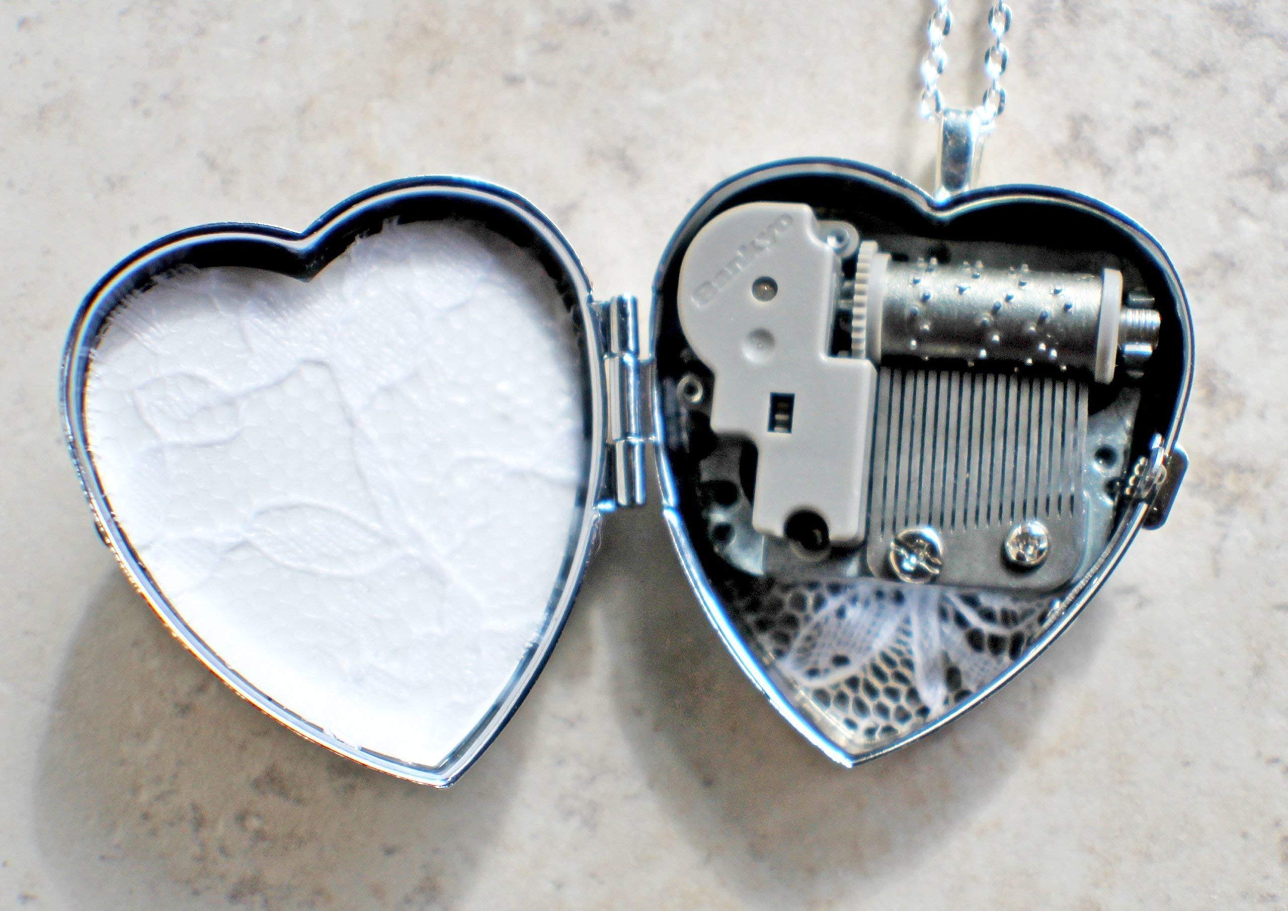 Enchanted Mermaid Music Box Locket Necklace - Romantic Jewelry Gift for Women, Girls - Perfect for Birthday, Anniversary, Valentine's Day & Beach Vacations