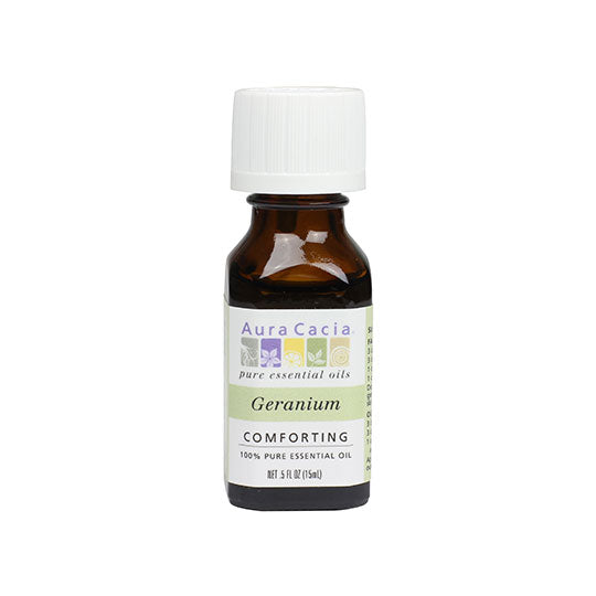 Pure Geranium Essential Oil 0.5 Fl Oz (15ml) - 100% Natural, Therapeutic Grade for Aromatherapy, Skin Care & Relaxation - Perfect for Diffusers, Massage & DIY Beauty Products