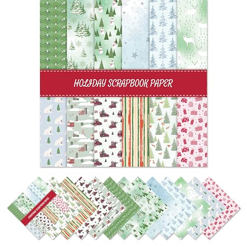 Striped Snowfall Paper