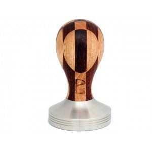 Premium Pullman Coffee Tamper 58mm - Professional Barista Espresso Tool with Checkerboard Flat Base for Perfect Coffee Grounds | Ideal for Home Brewing & Specialty Coffee Shops