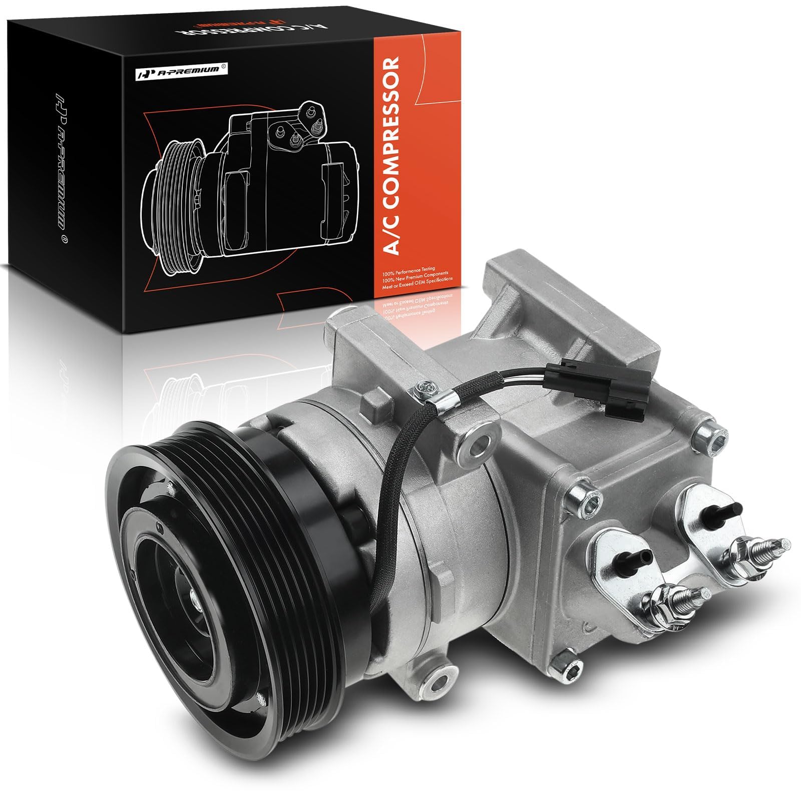 Premium Air Conditioner A/C Compressor with Clutch for Ford Fiesta 1.6L 2011-2013 - Perfect for Summer Cooling & Auto AC Repair
