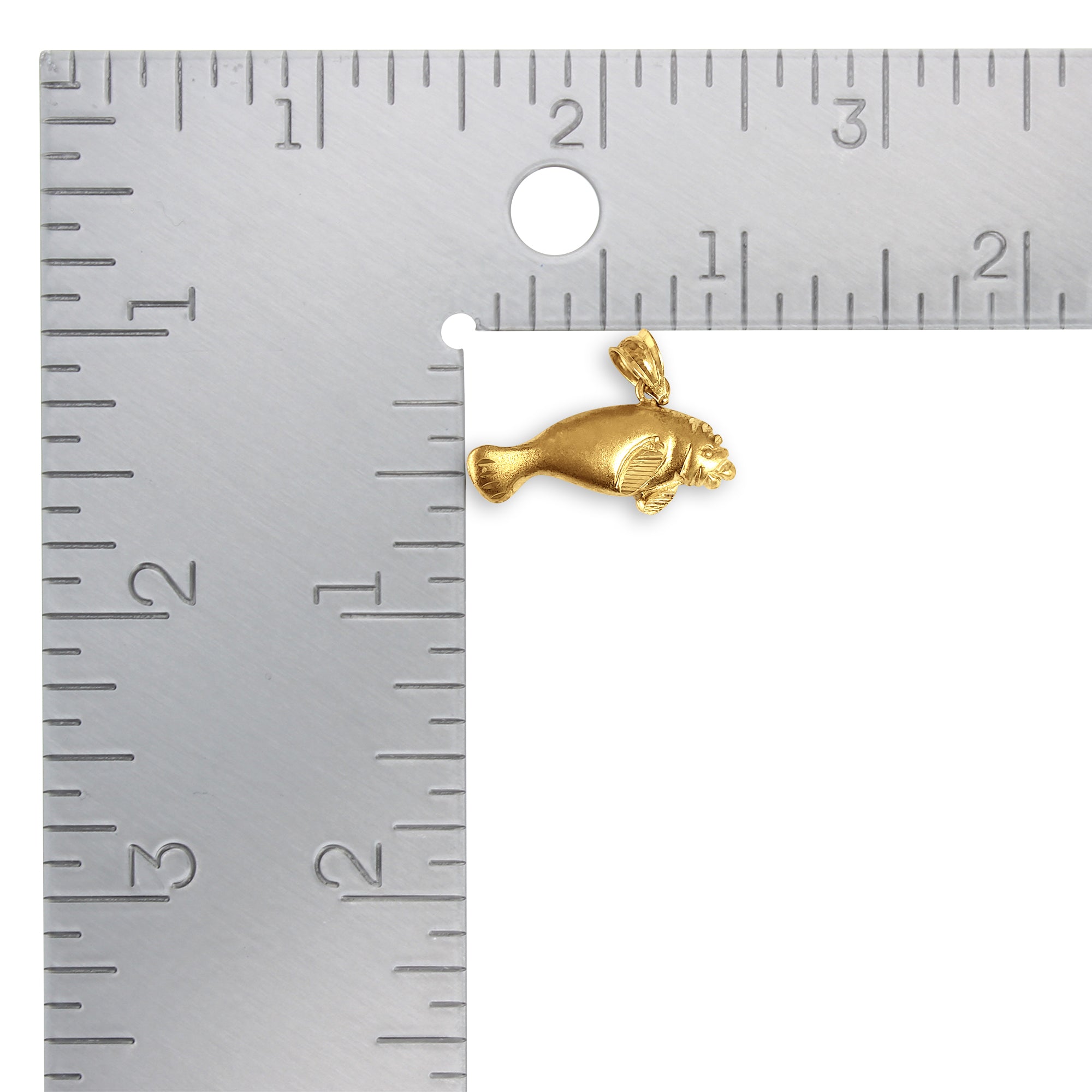Diamond Cut Manatee Charm Pendant - Elegant Necklace for Women, Perfect Gift for Animal Lovers & Nature Enthusiasts | Ideal for Casual Wear, Beach Outings & Ocean-Themed Jewelry Collections