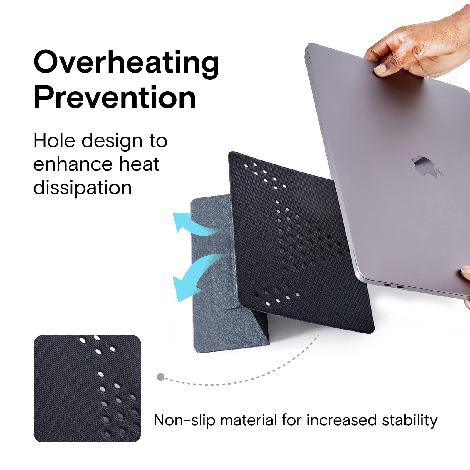 MOFT Adjustable Laptop Stand for Desk - 15° & 25° Ergonomic MacBook Stand, Universal Computer Riser Fits 11.6