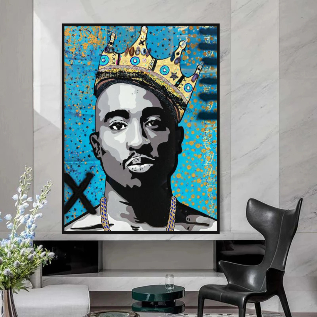 Tupac Poster - Authentic Music Memorabilia & Hip Hop Collectibles for Fans - Perfect for Bedroom, Office & Man Cave Decor